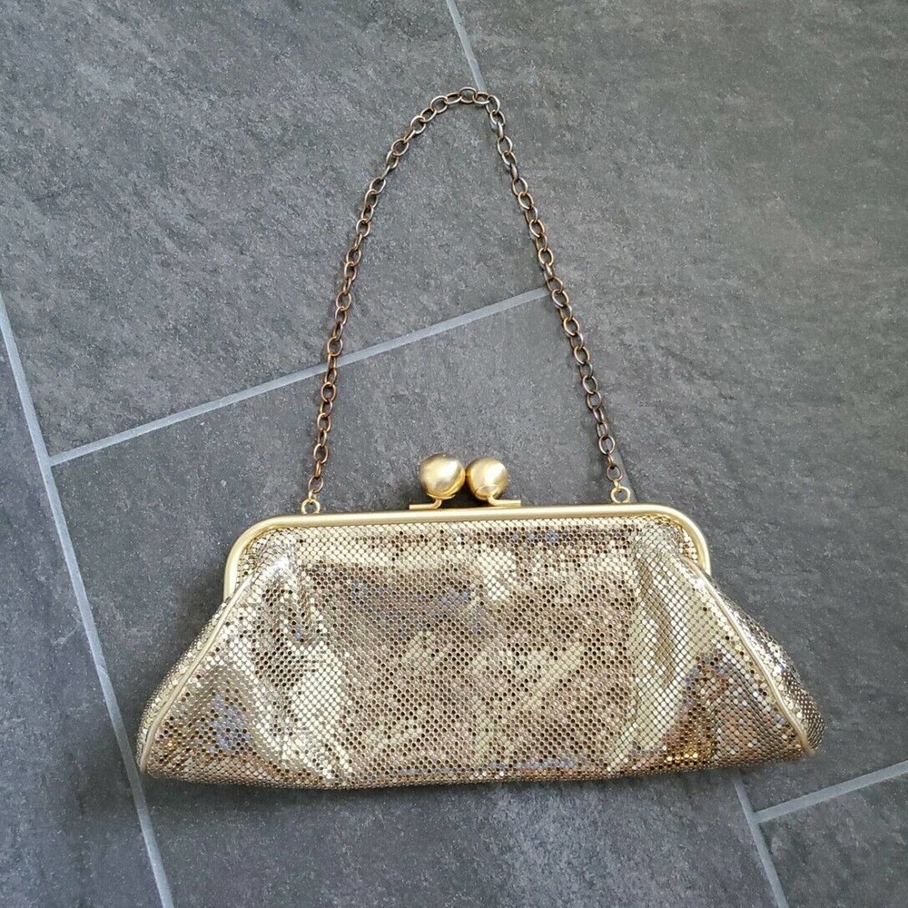 Whiting & Davis gold mesh bag